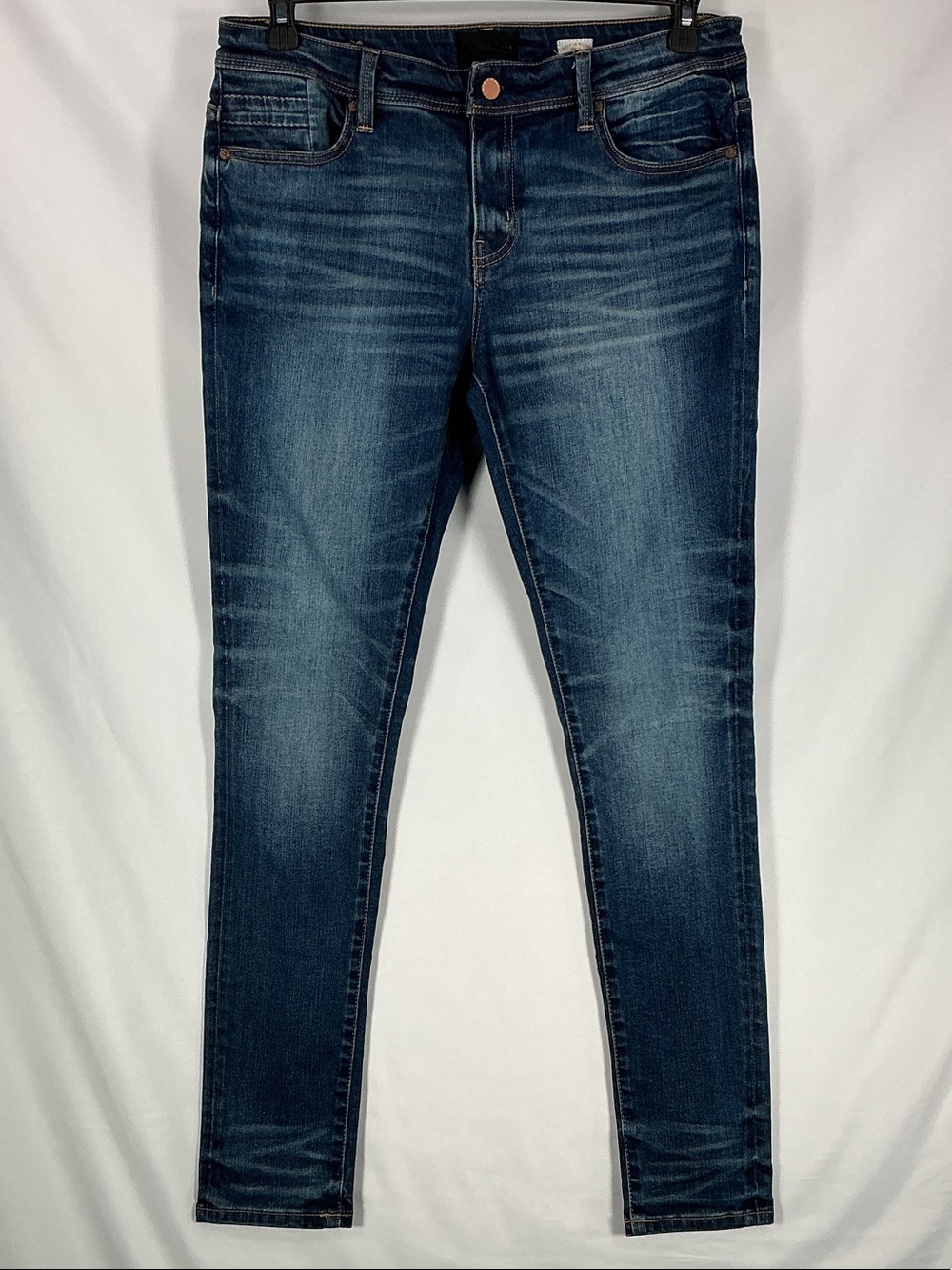 Buckle Black Skinny Jeans Fit No 76 Candiani Denim 29x32 Medium Wash Blue